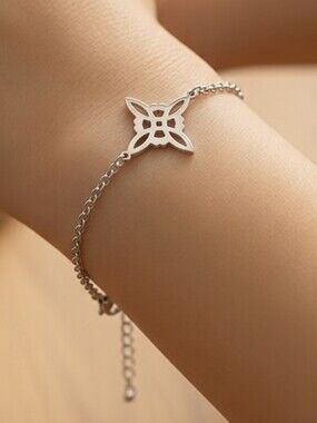 Celtic Cross Bracelet Viking Trinity Knot Stainless Steel Irish Jewelry Unisex